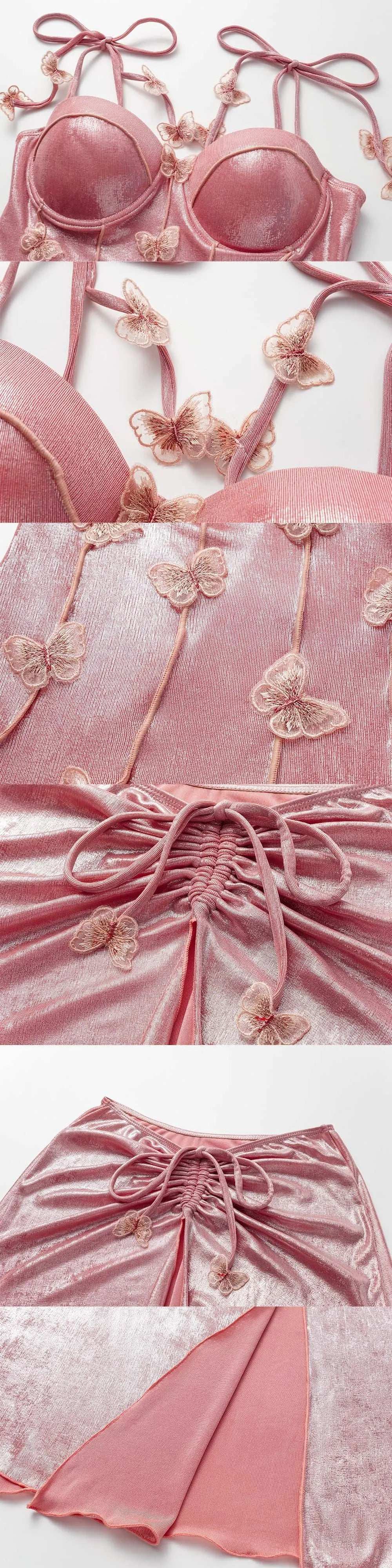2025 3D Flower Bikini Bandage Swimsuit High Waist Swimwear for Women Brazilian Bikini 3 Pics Bathing Suits Summer Female
