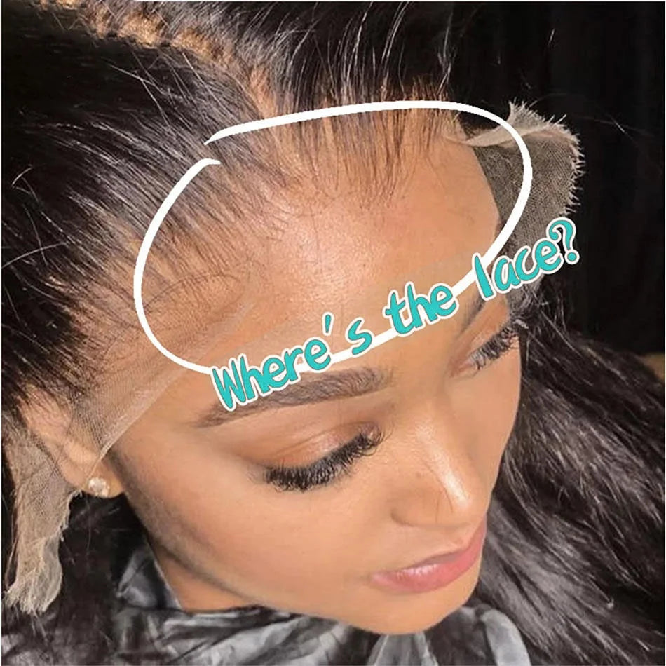 13x6 Deep Wave Lace Front Wigs 30 Inch 180% Density HD Lace Curly Wigs for Black Women Pre Plucked with Baby Hair Human Hair Wig