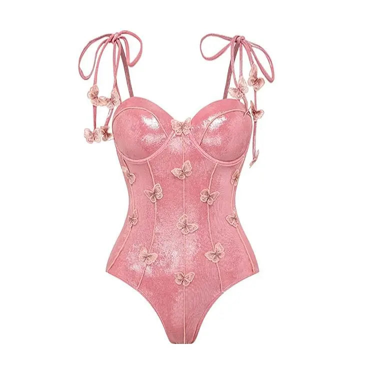 2025 3D Flower Bikini Bandage Swimsuit High Waist Swimwear for Women Brazilian Bikini 3 Pics Bathing Suits Summer Female